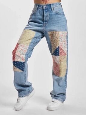 Levi's 501 '90s patchwork jeans